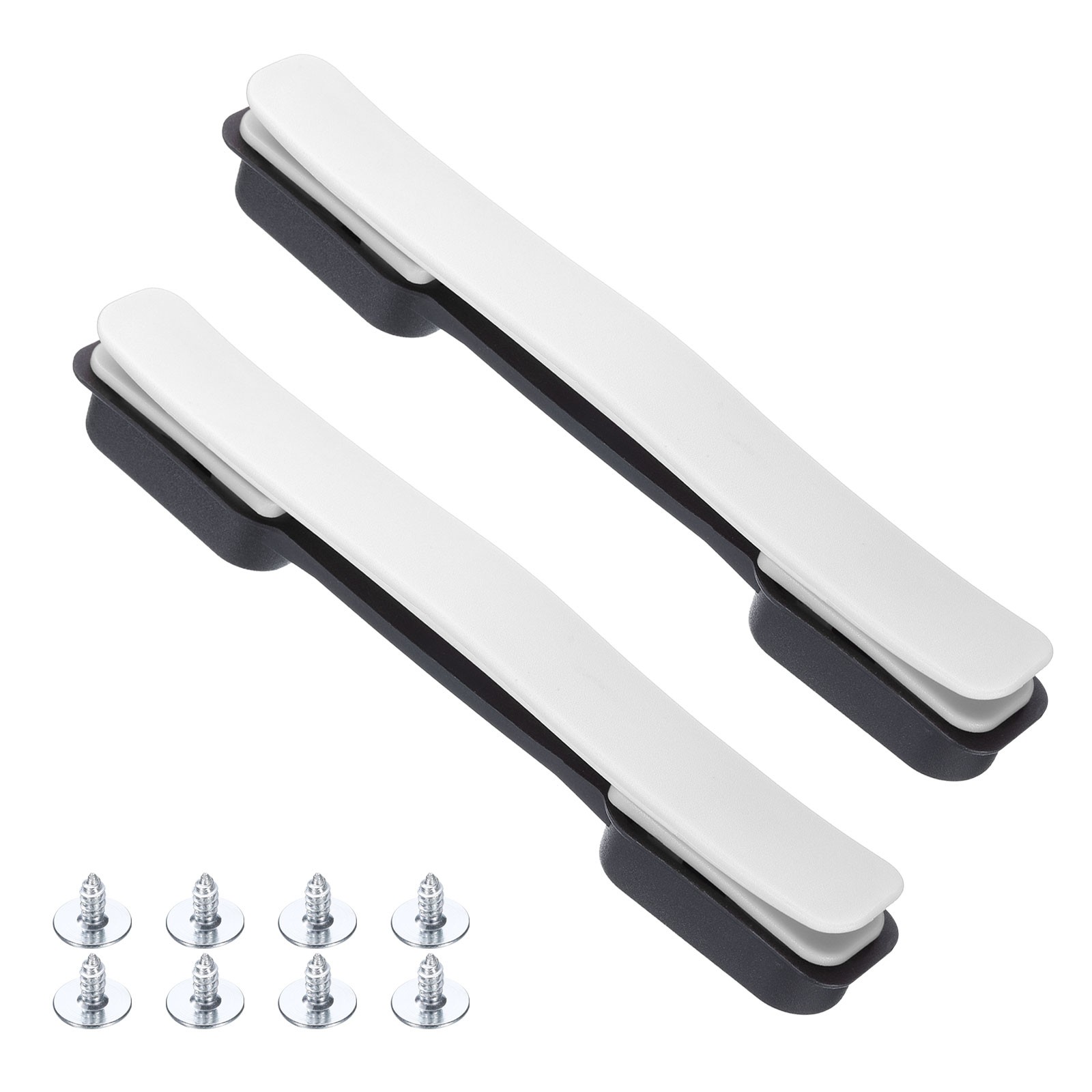 2 Pcs Luggage Handle Replacement with Screws 8.5 Inch Suitcase Handle, White