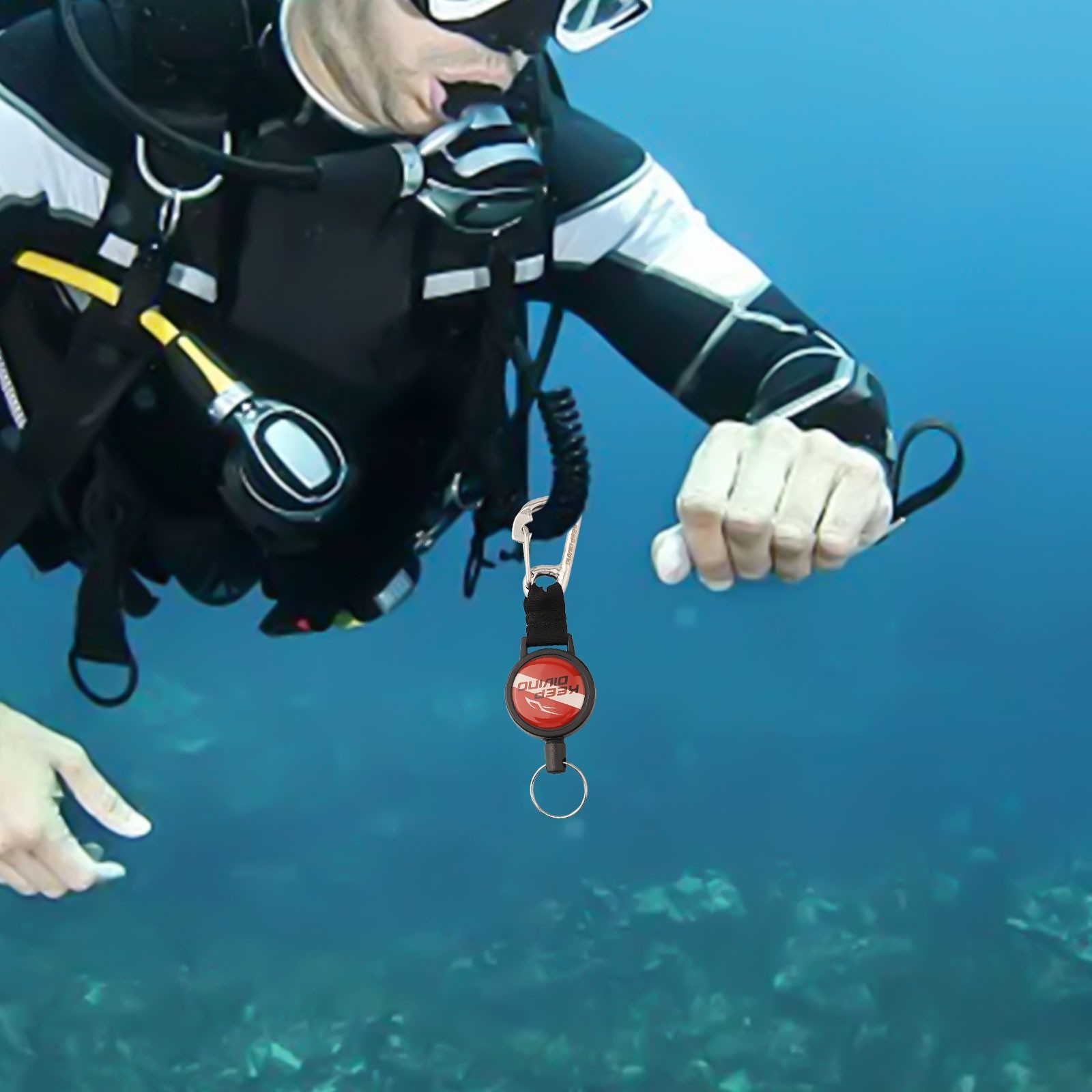 Key Chain Strap Adjustable Diving Telescopic for miss Rope
