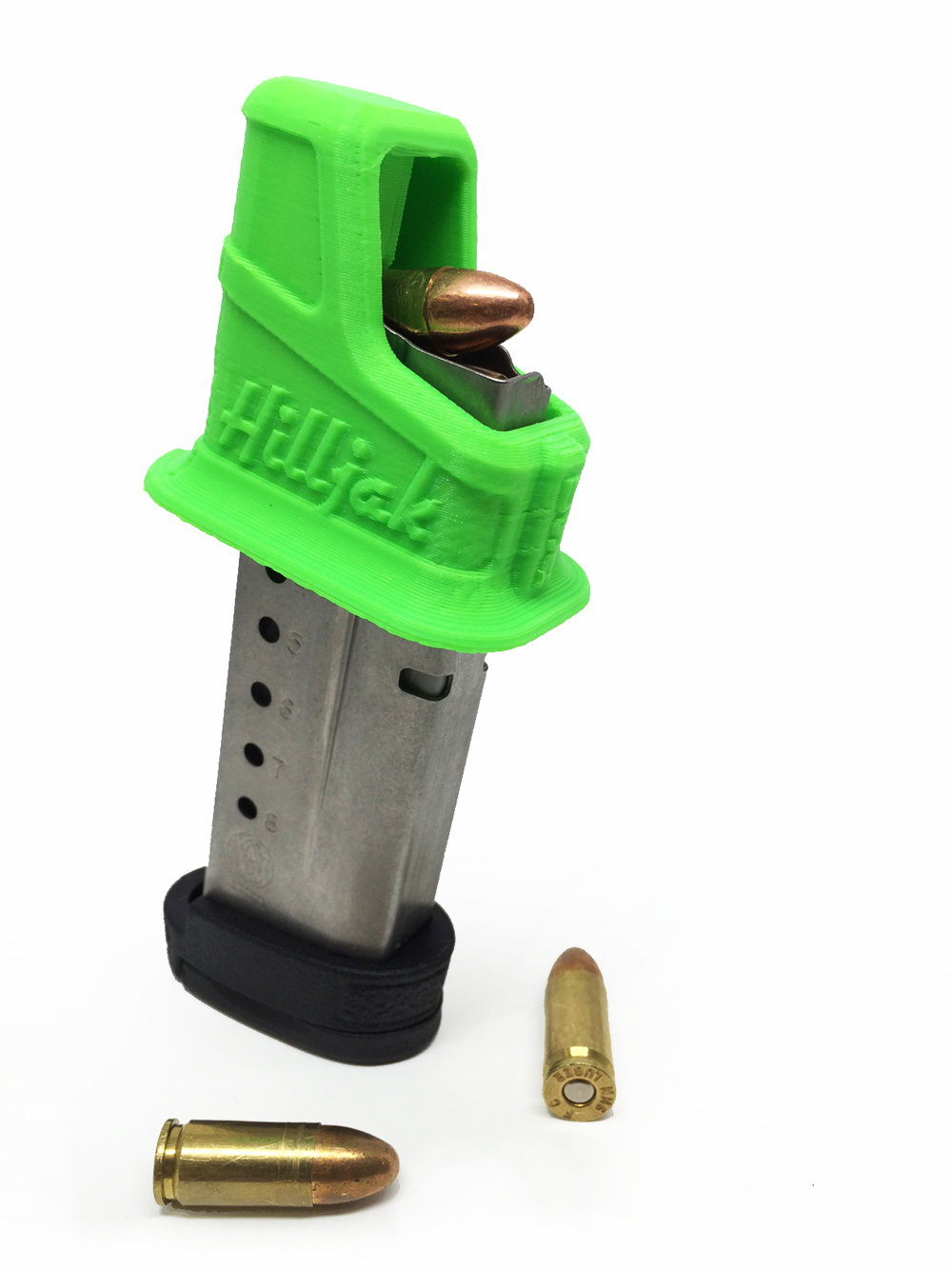 Ruger LC9 and EC9 9mm Speed Loader, HilljakQuickie Loader QL9SS - Neon Green