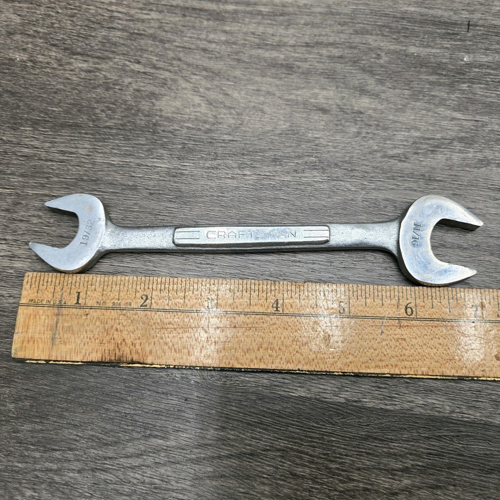 Craftsman 11/16 x 19/32 Open End Wrench Forged in USA V Series