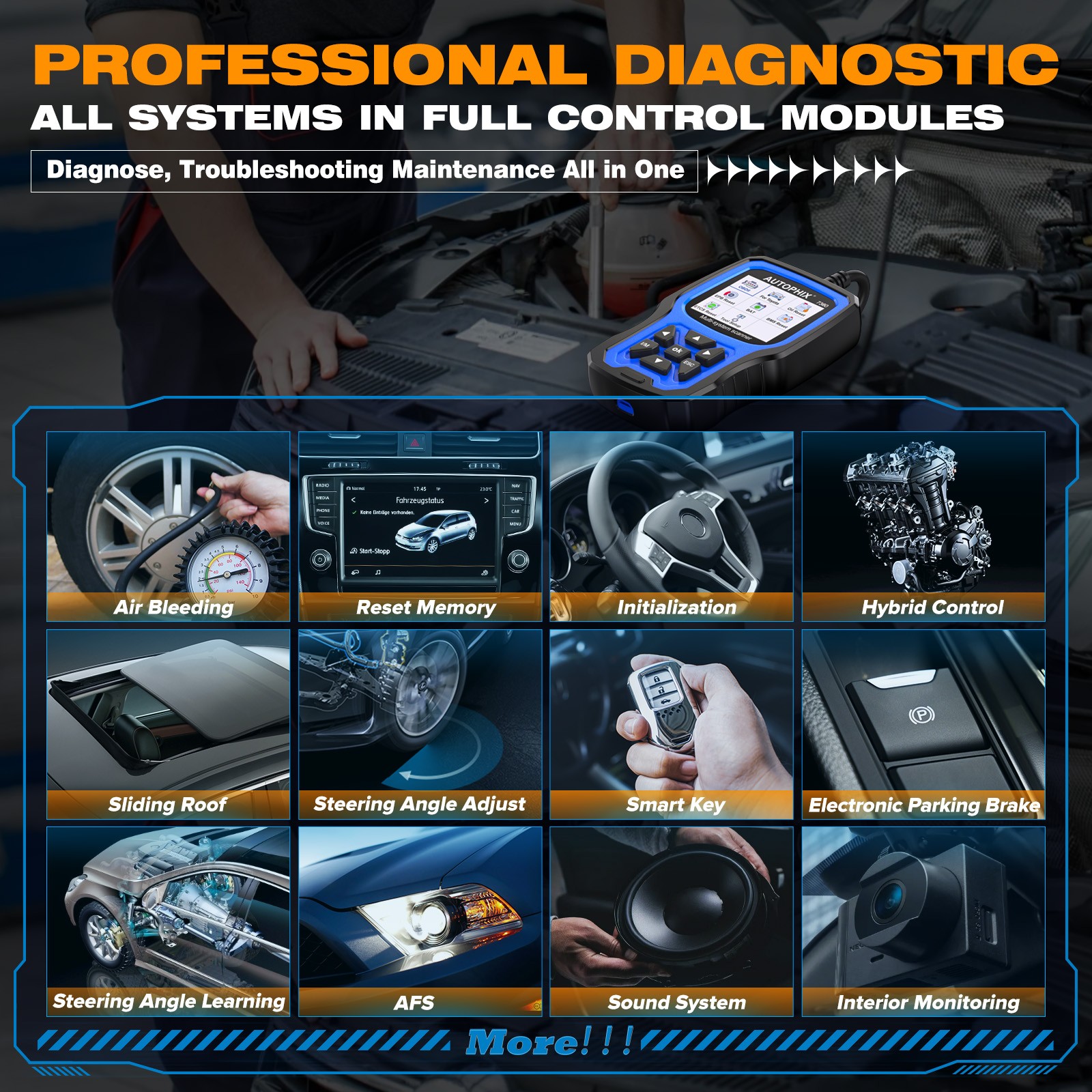 AUTOPHIX 7360 Elite Fit for Toyota Lexus OBD2 Scanner Full System Car Diagnostic