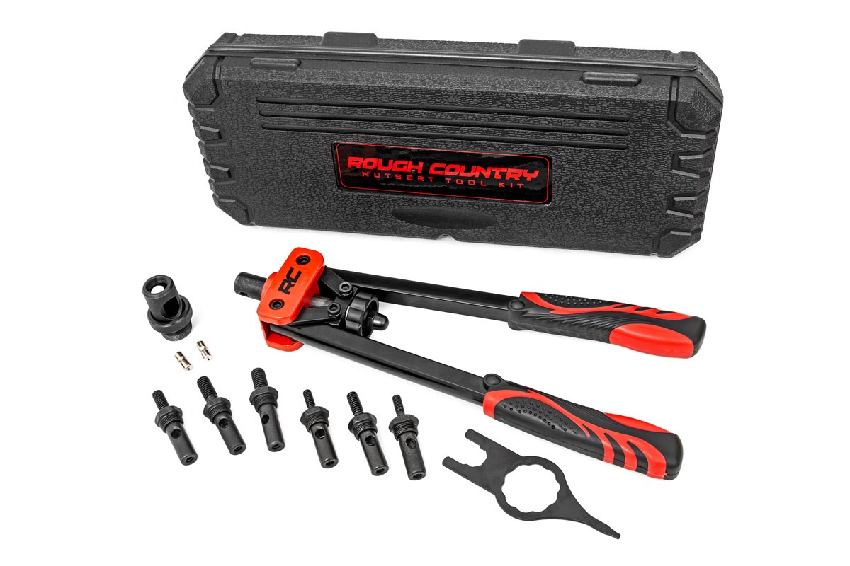 Rough Country 10-Piece Nutsert Tool Kit | Quick Change Mandrel Set - 10583