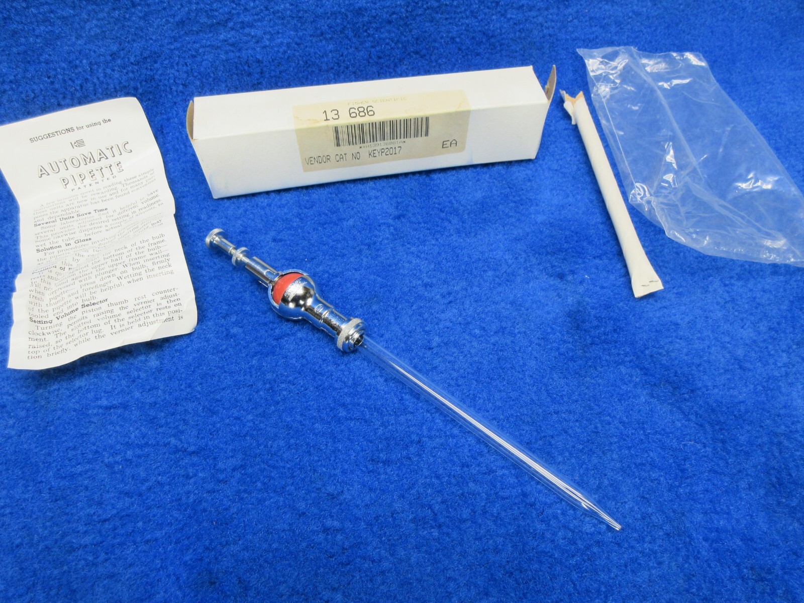 Automatic Pipette 2 mL KSC Kahn Serological Pipet P2017 Fisher 13 686