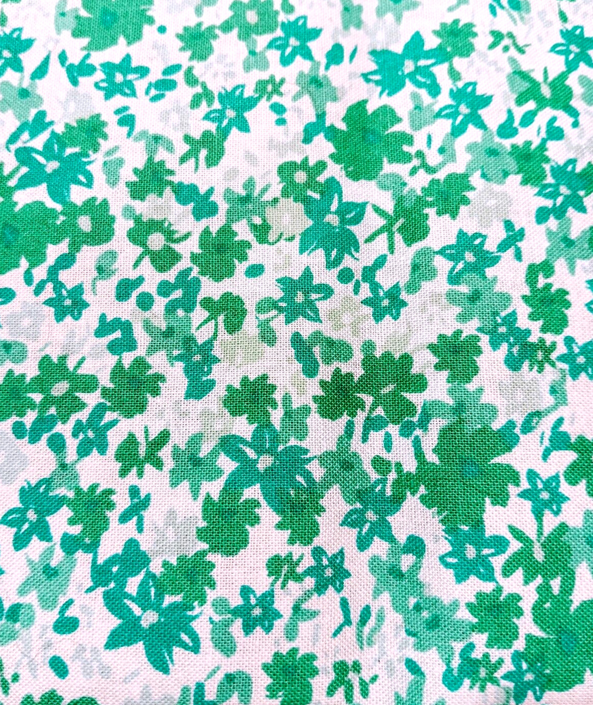 Premium Green Floral Cotton Fabric