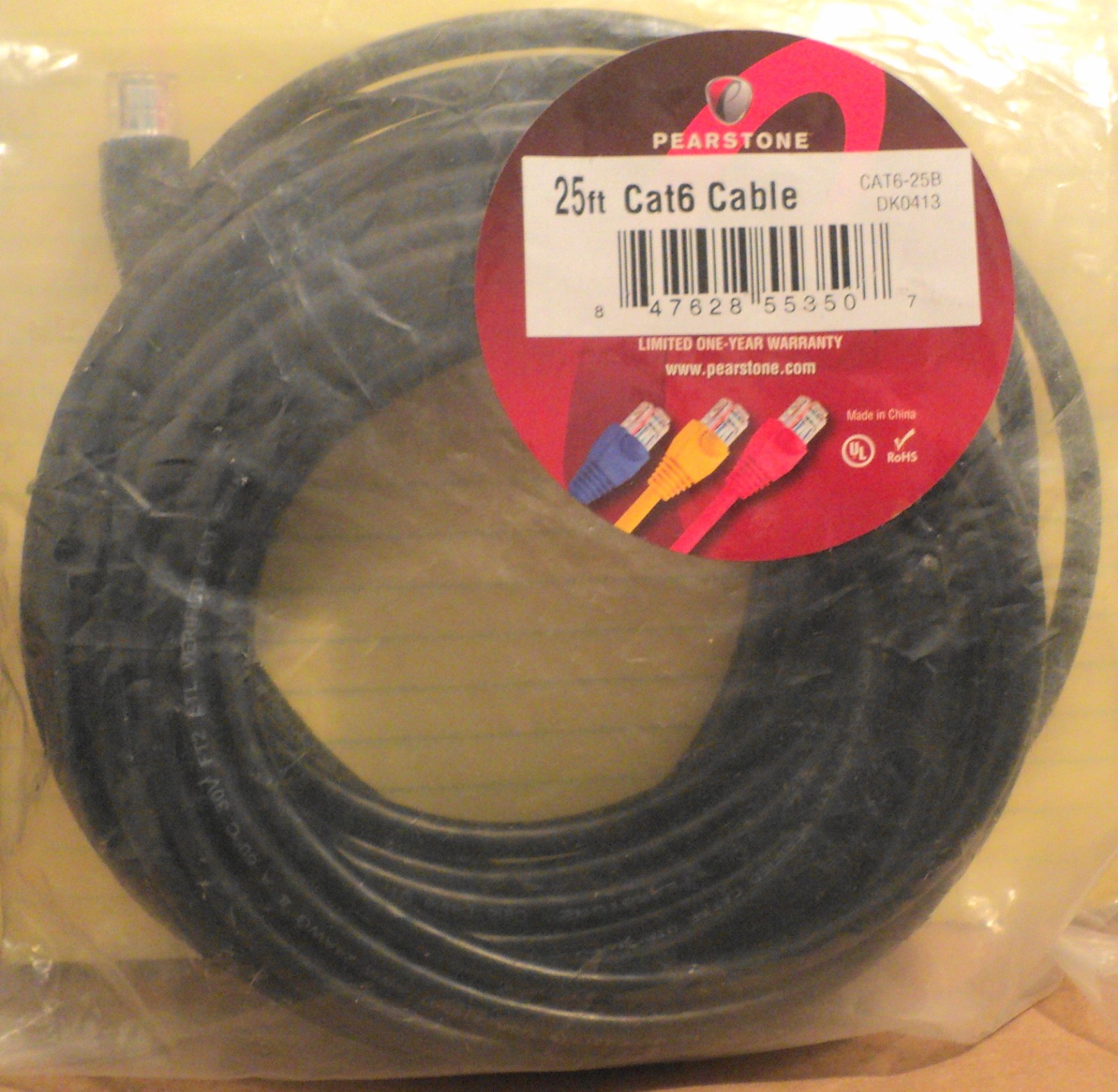 25 Foot Pearstone Cat6 Cable DK0413