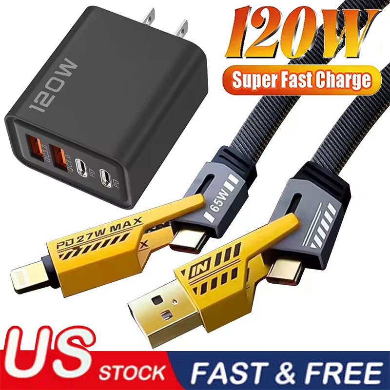 120W Fast Charging Block Type C Wall Charger For Samsung S26 S25 S24 S23 S22 +