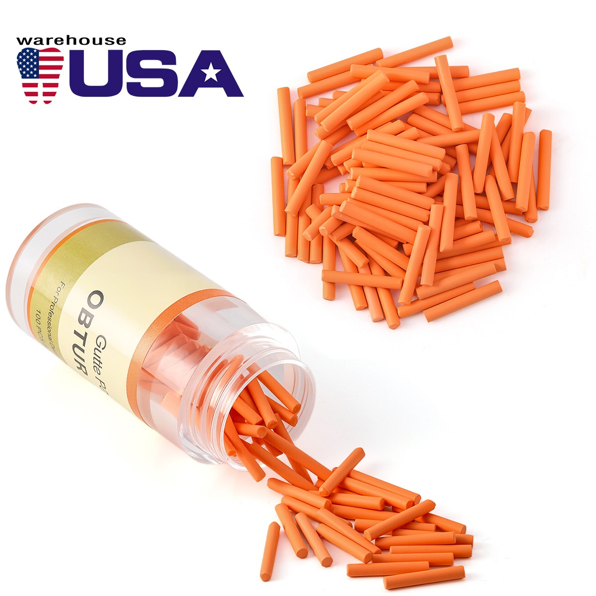 100Pcs Dental Endodontic Gutta Percha Pellets Bar For Obturation System