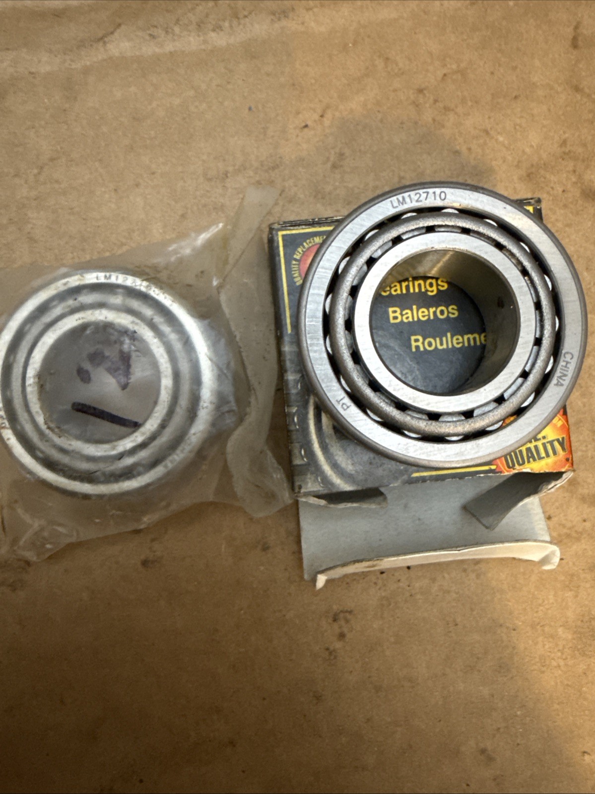 (Qty 2) PartsMaster SET 12 LM12749 LM12710 Roller Bearing Set A-12