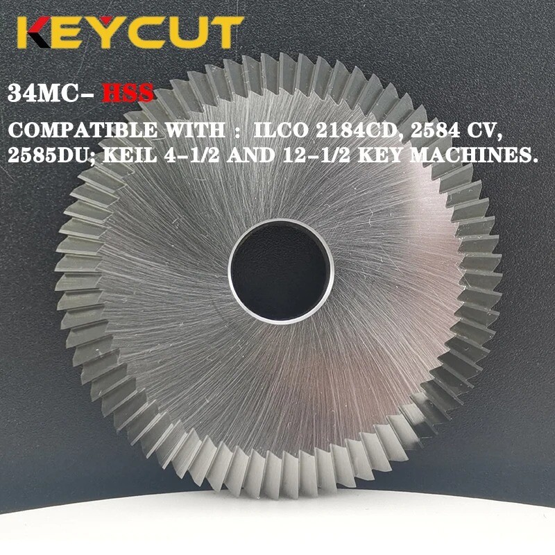 Replacement 34MC Milling Cutter Fit with Ilco 2184CD 2584 CV 2585DU Keil 4-1/2