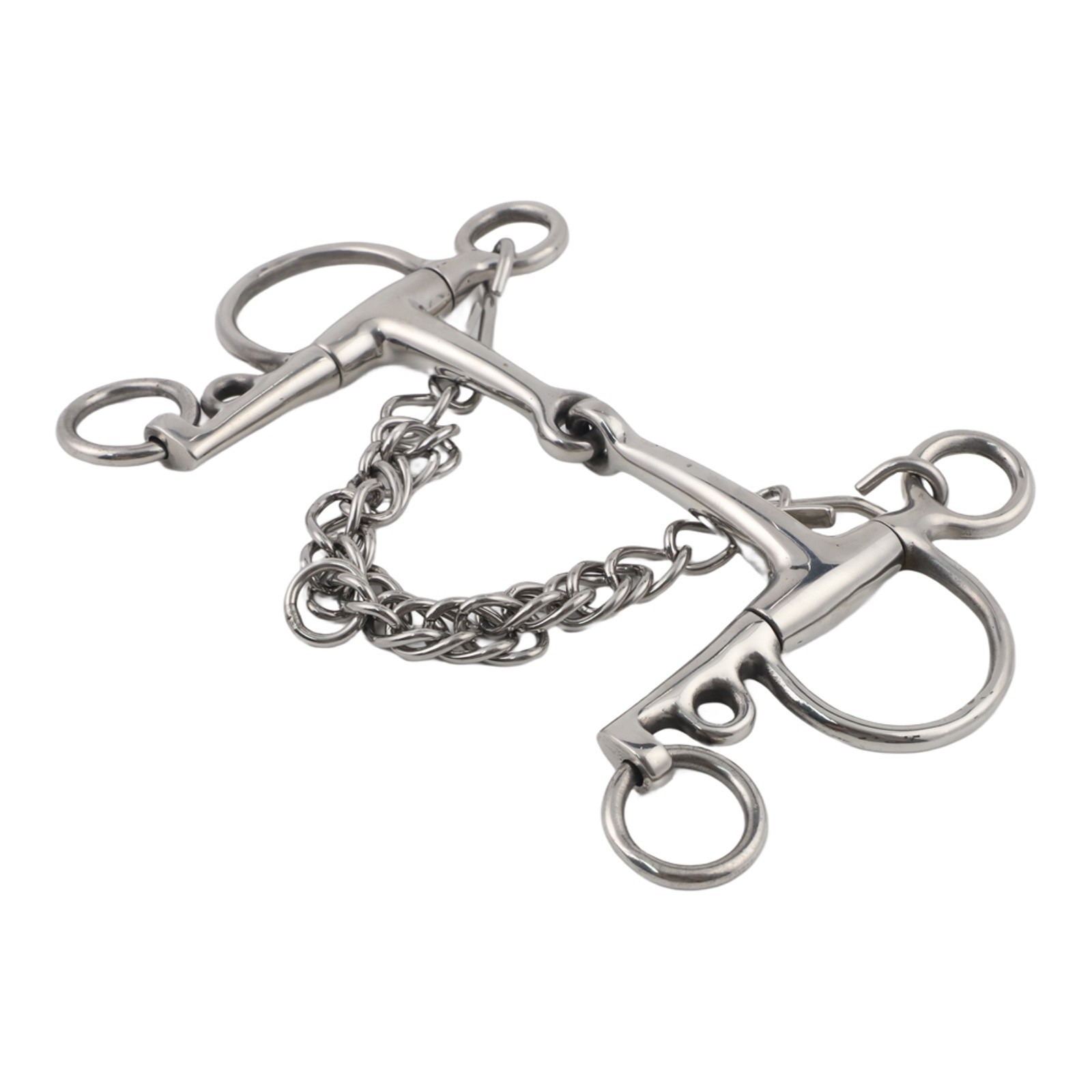 Equestrian Stainless Steel Horse Bit 12 5cm Snaffle for Riding Control