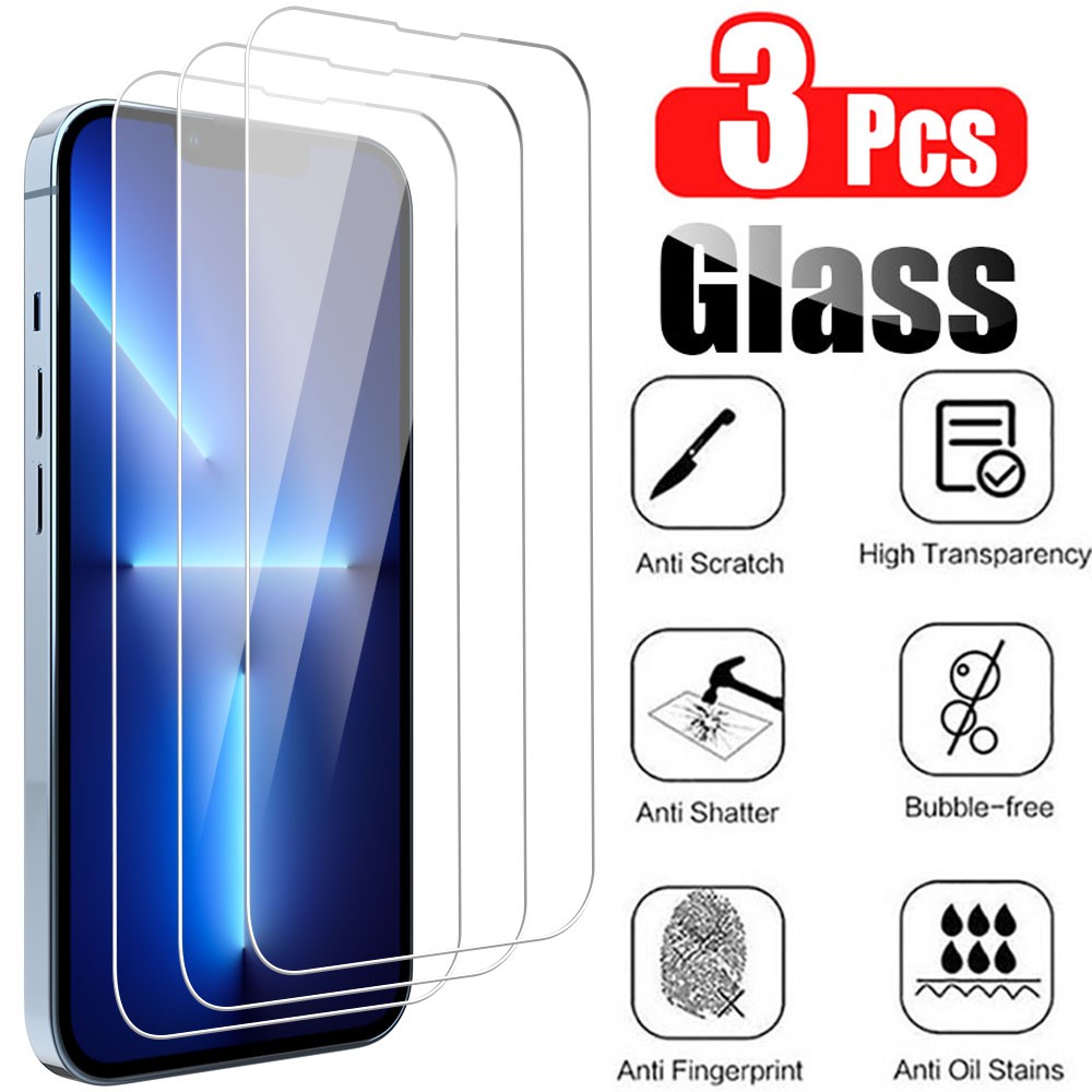 3-PACK For iPhone 14 Pro Max 14 Pro Premium Tempered Glass Screen Protector