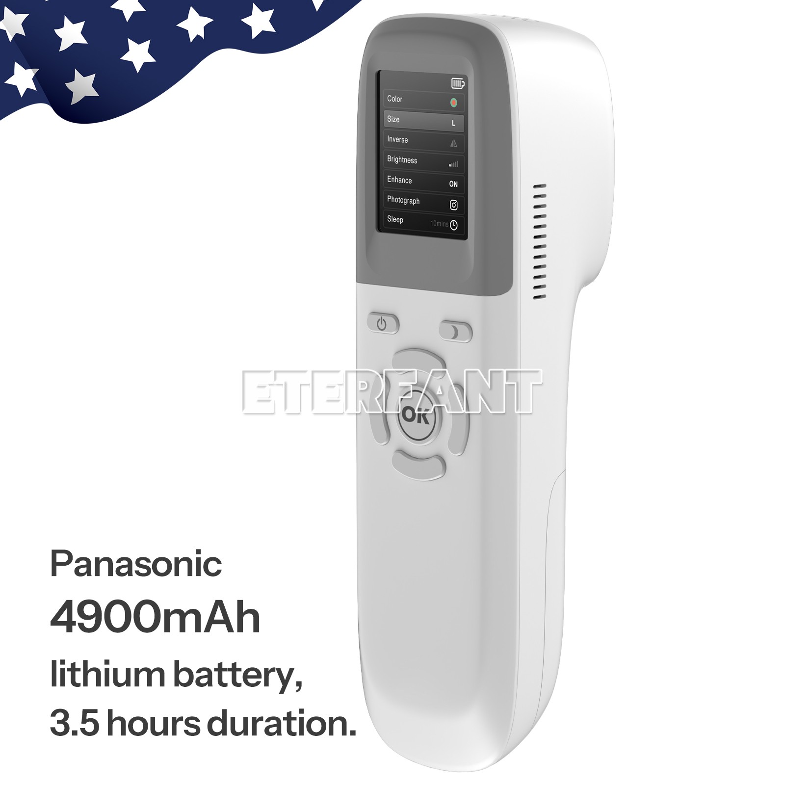 Portable Handheld Vein Finder Locator Near-Infrared Blood Vessel Display QV-600