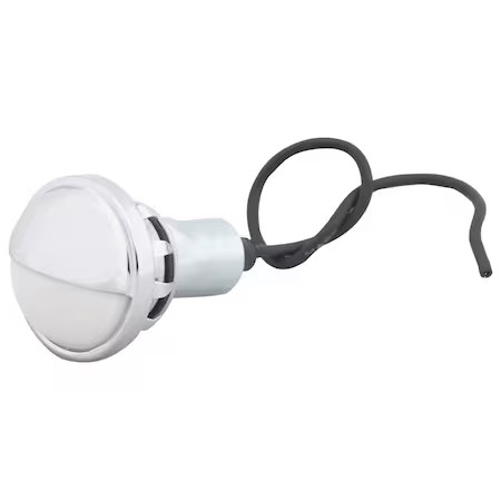 Grote 60101 Compact Courtesy Lamp, Chrome, Clear