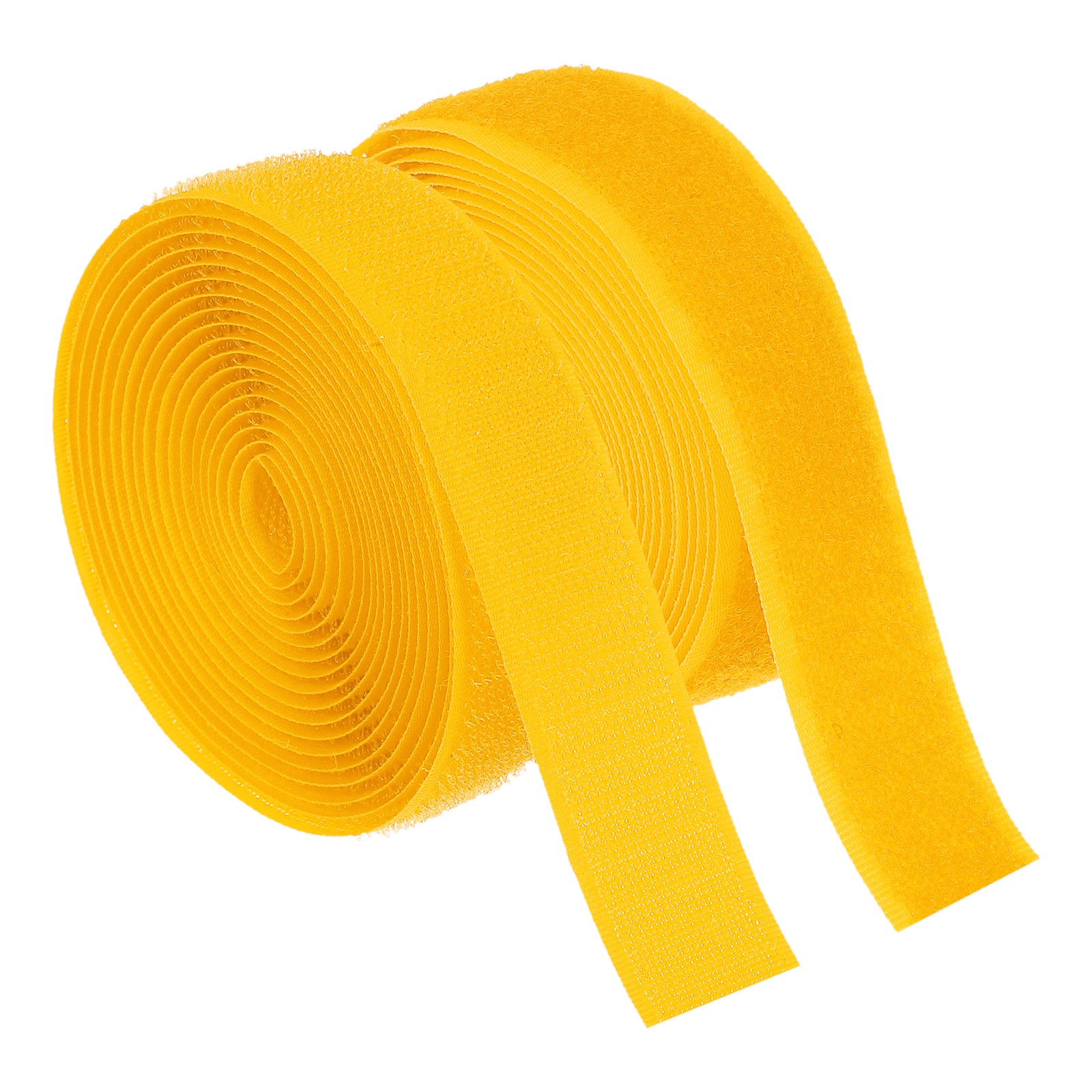 3 Yard 1 Inch(25mm) Width Sew on Hook and Loop Strip Non-Adhesive, Orange Yellow