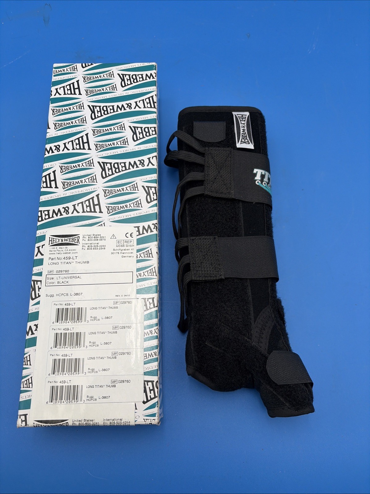 Hely & Weber Long Titan Thumb , 459-LT - Size Universal, Left