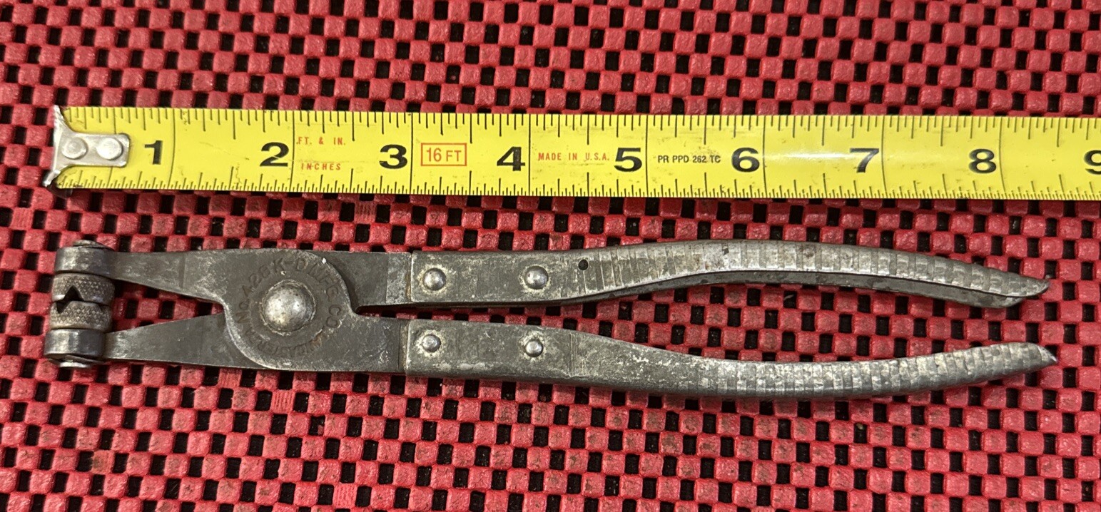 Vintage K-D Tools No.428 MFG. Co. Lancaster PA, USA Hose Clamp Pliers M6