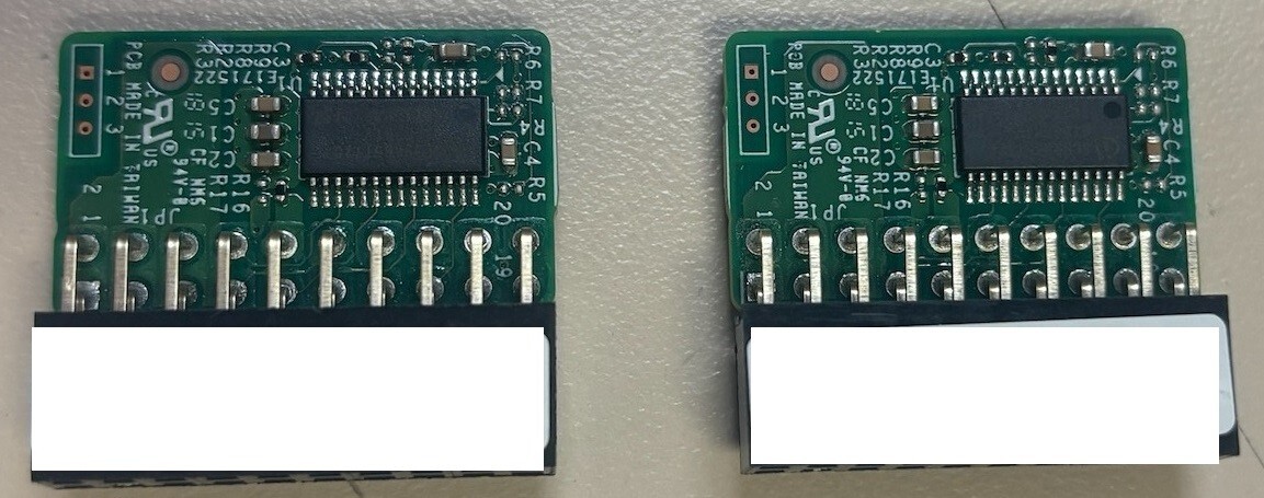 Lot of 2 Supermicro AOM-TPM-9665V Add-on-Module