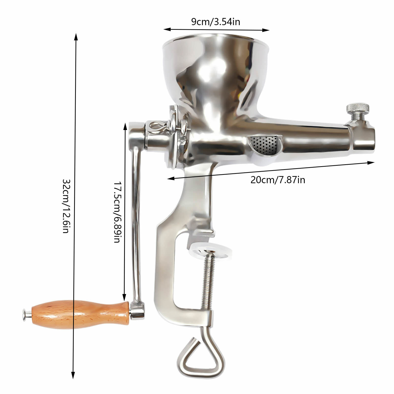 Stainless Steel Manual Wheatgrass Juicer Fruit Vegetable Juicer Hand Extractor??