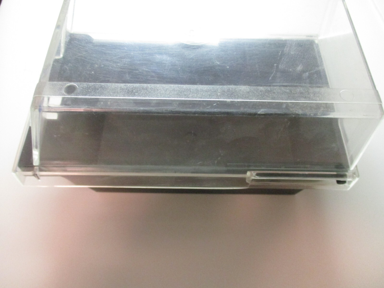 3-1/2" Floppy Disk Plastic Storage Box Case Container 8.75 inch Long 1990 Vtg