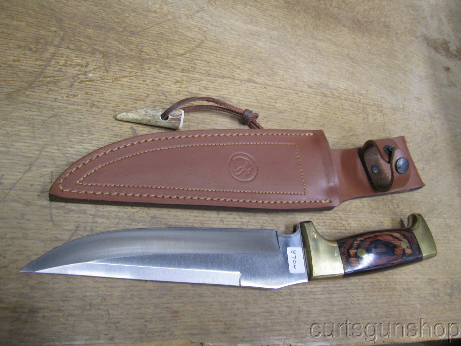 Falcon-Inox 12.5" Knife W/ Brass Bolsters & Laminated Handle Made In Spain CW87