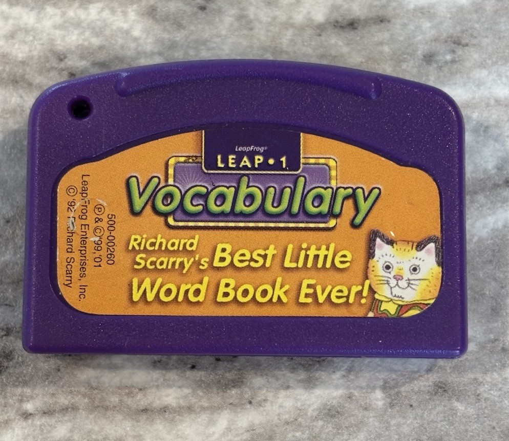 LEAP FROG, LeapPad, LEAP1 Vocabulary, Richard Scarry's Best Little Word Book Eve