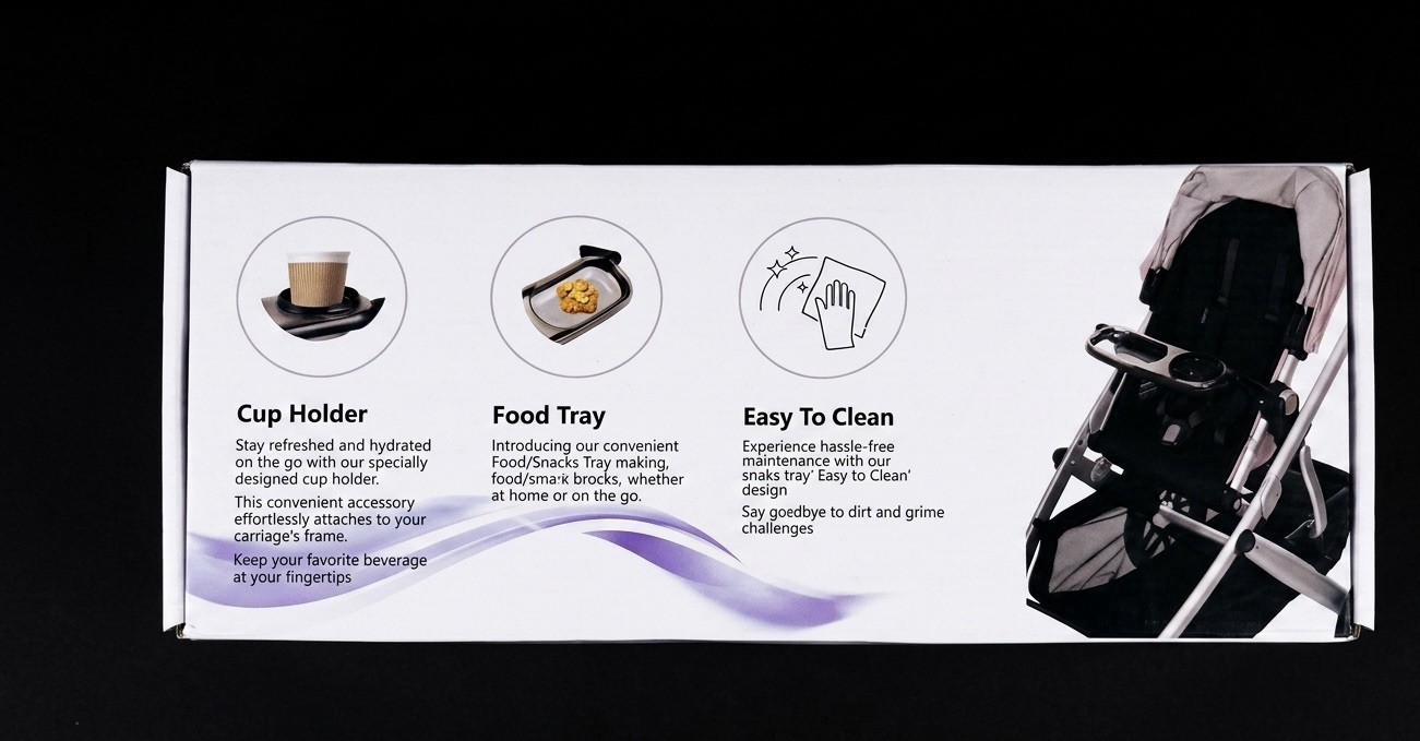 Uniquify Snack Tray for UPPAbaby VISTA (2015+), V2, CRUZ & Rumbleseat