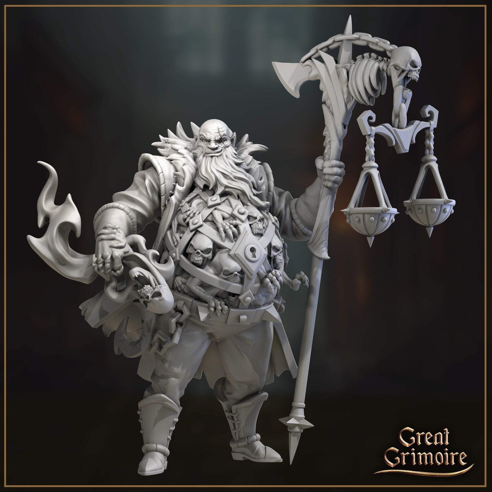 Fate Weigher | Merchants of the Mystic Market | Tabletop Gaming Miniature | Grea
