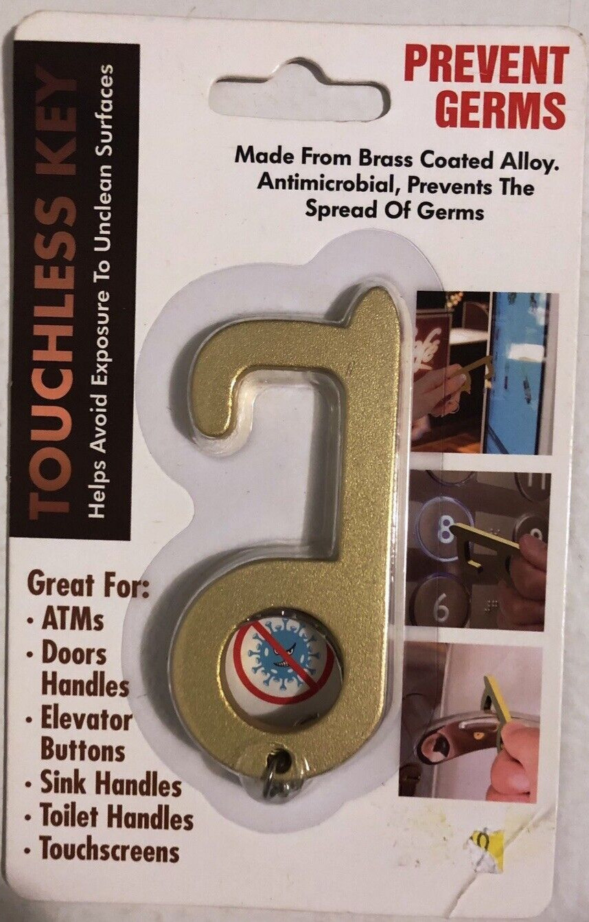 TOUCHLESS KEY - Prevent and Protect from Germs Antimicrobial PPE Safety