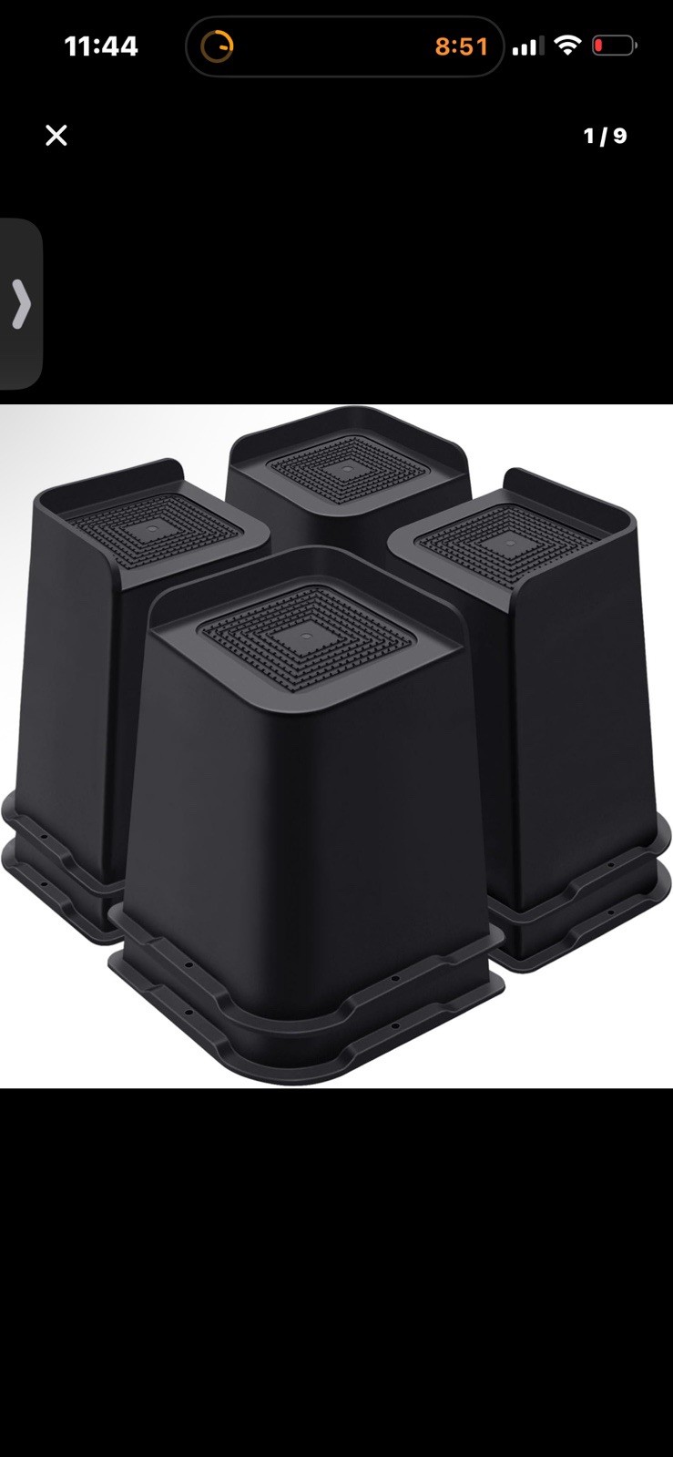 Bed Risers 8 Inch Heavy Duty, Furniture Risers for Bed Desk Table Sofa Couch ?Ov