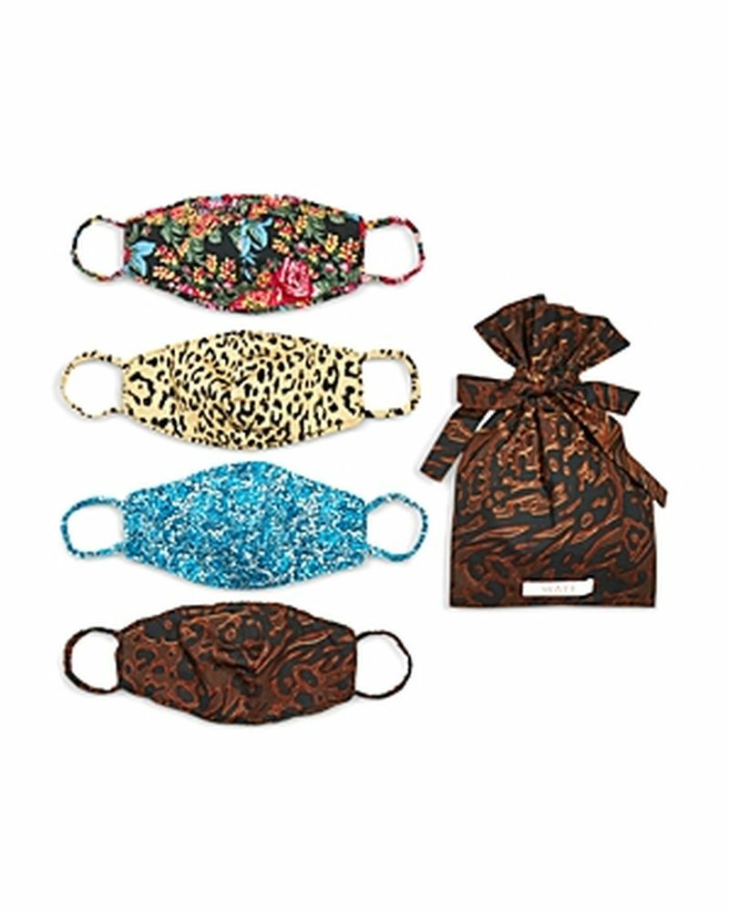 Wayf Abstract Leopard Face Masks Set of 4 ***** SAME DAY SHIPPING