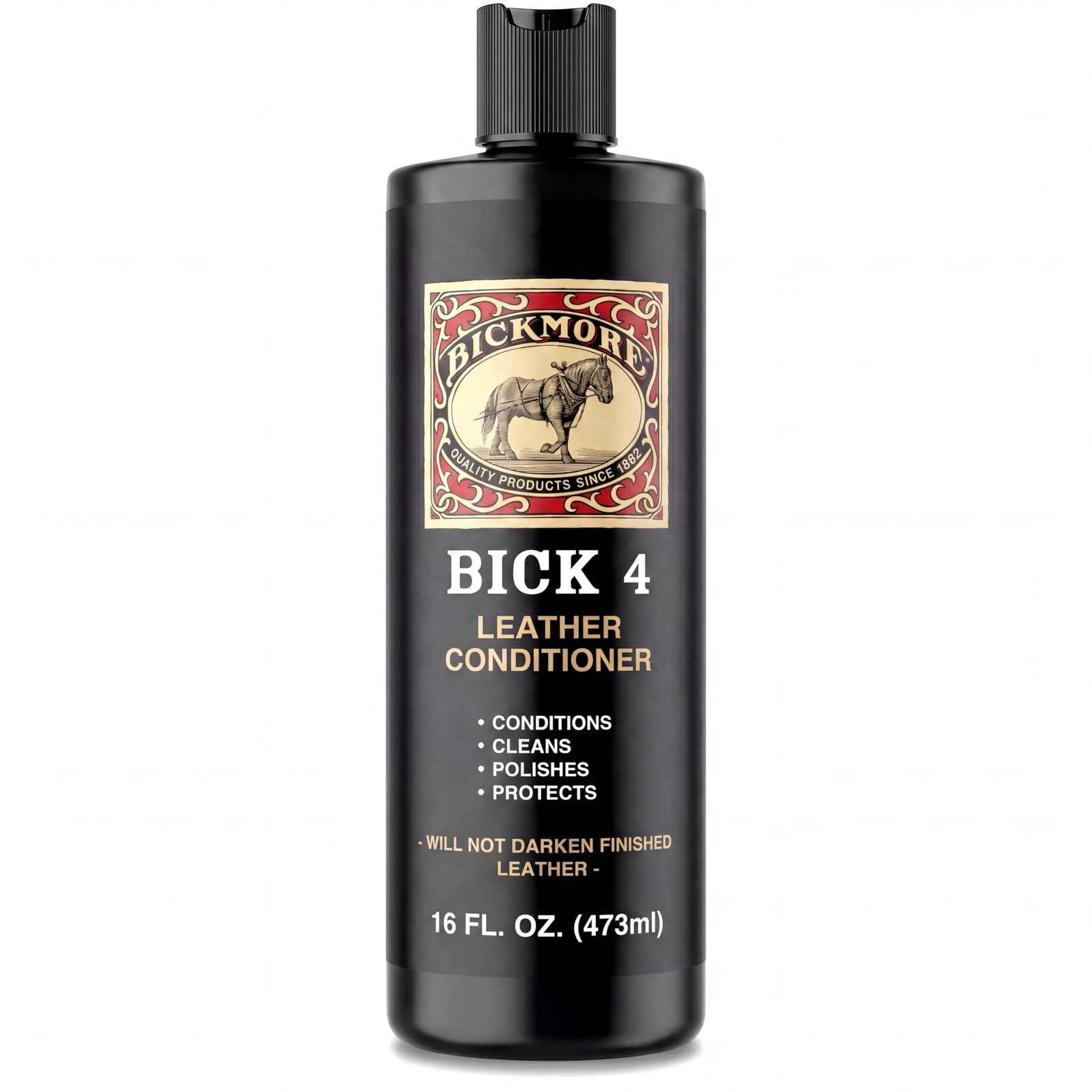 Bick 4 Conditioner & Cleaner, Won't Darken Boots, Couch, Bags 16 Oz | Made In