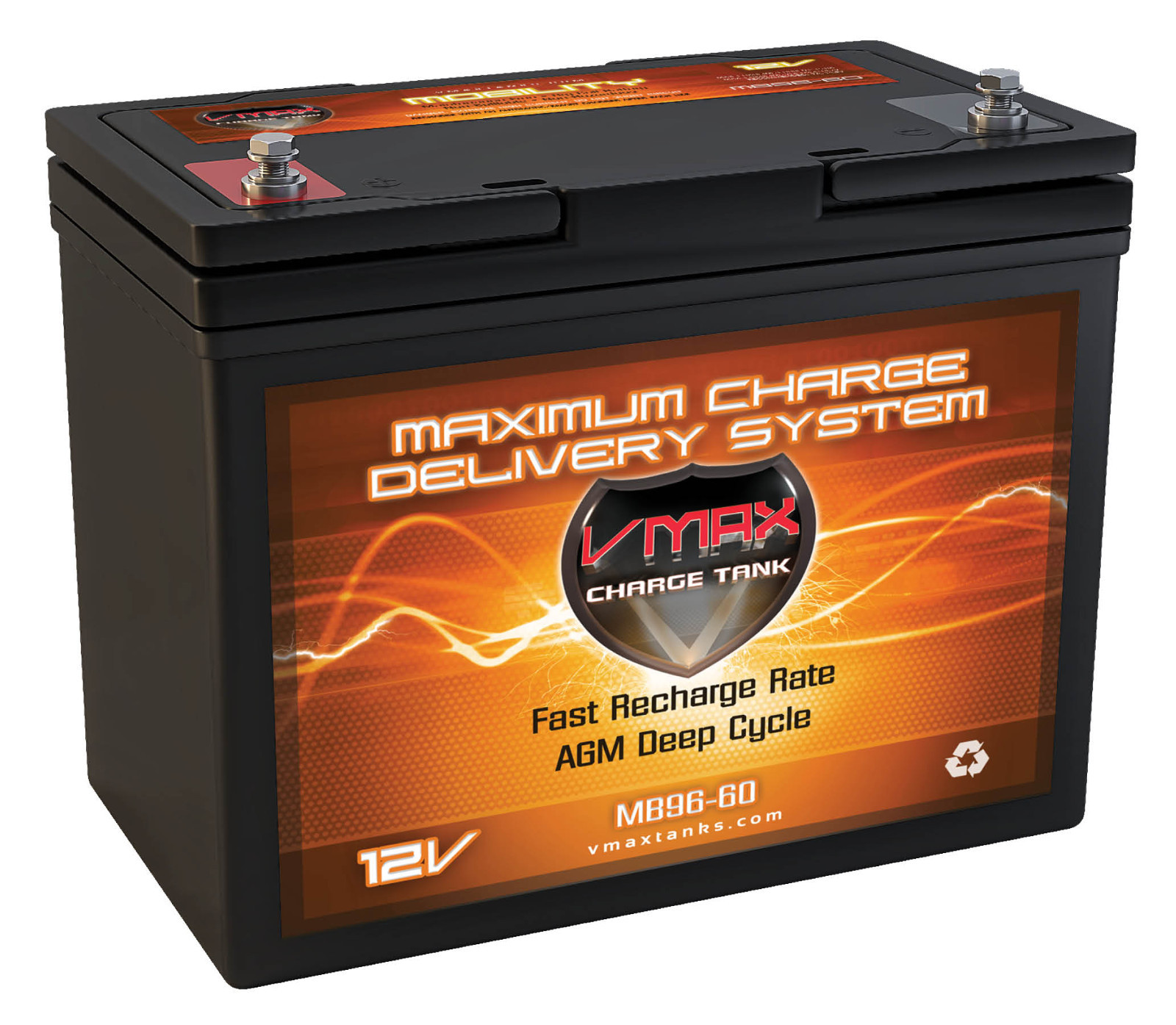 CHAUFFER MOBILITY  Wheelchair 12V AGM Battery VMAXMB96