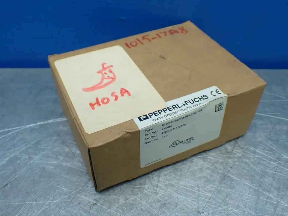 PEPPERL+FUCHS BACKGROUND SUPPRESSION SENSOR. RL23-8-H-2000-IR/47/92/104
