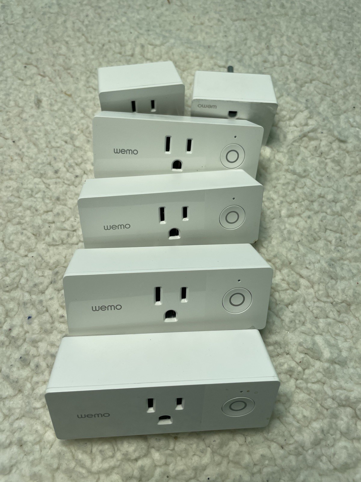 WeMo Mini [F7C063] WiFi Smart Plug with Alexa, Google Assistant - Lot Of 5