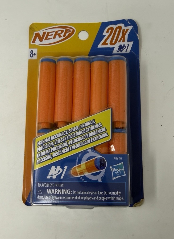 Nerf N1 Darts 20 Refill Darts, Compatible Only with Nerf N Series Blasters NEW