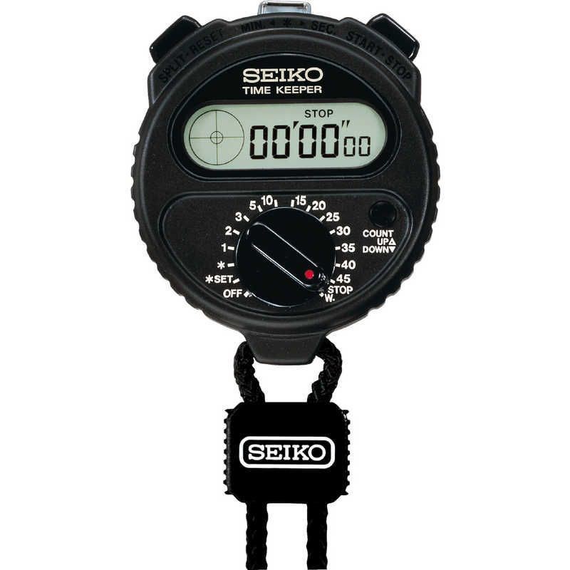 SEIKO STOPWATCH TIMEKEEPER SSBJ025 Digital quartz Great for sports Black