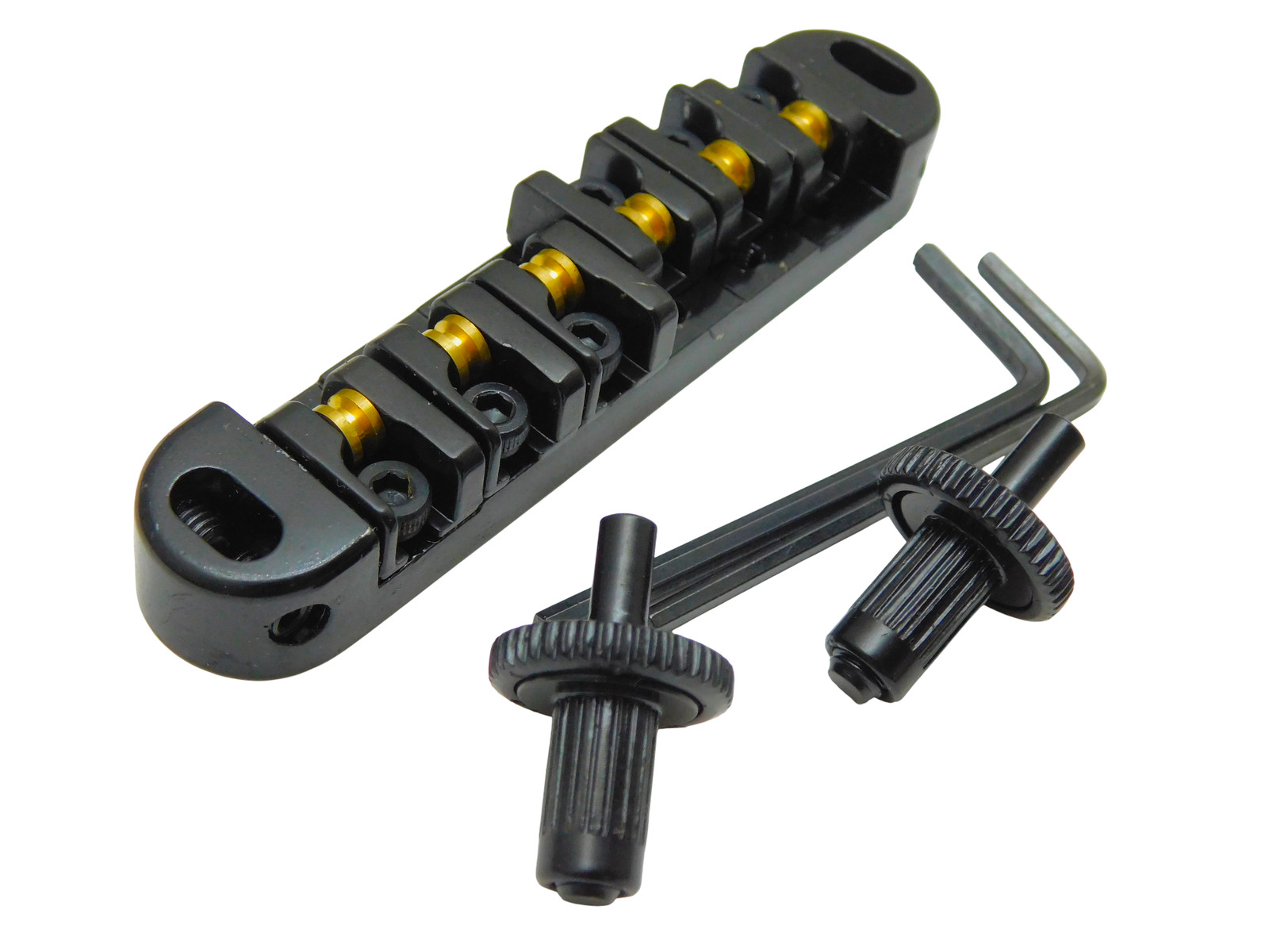 LOCKING ROLLER Bridge Gibson Les Paul Guitar-Black Small Post
