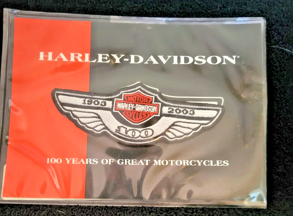HARLEY DAVIDSON 100th Anniversary Patch #97912-02V Measures 4.75 x 1.75 - New
