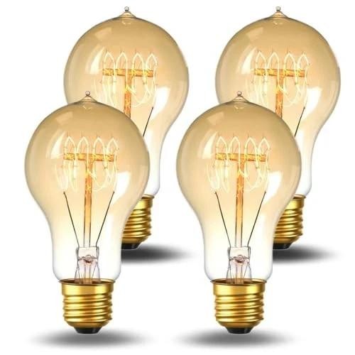 Incandescent Light Bulbs 60 Watt Dimmable Bulbs 4 4 Count (pack of 1) A19