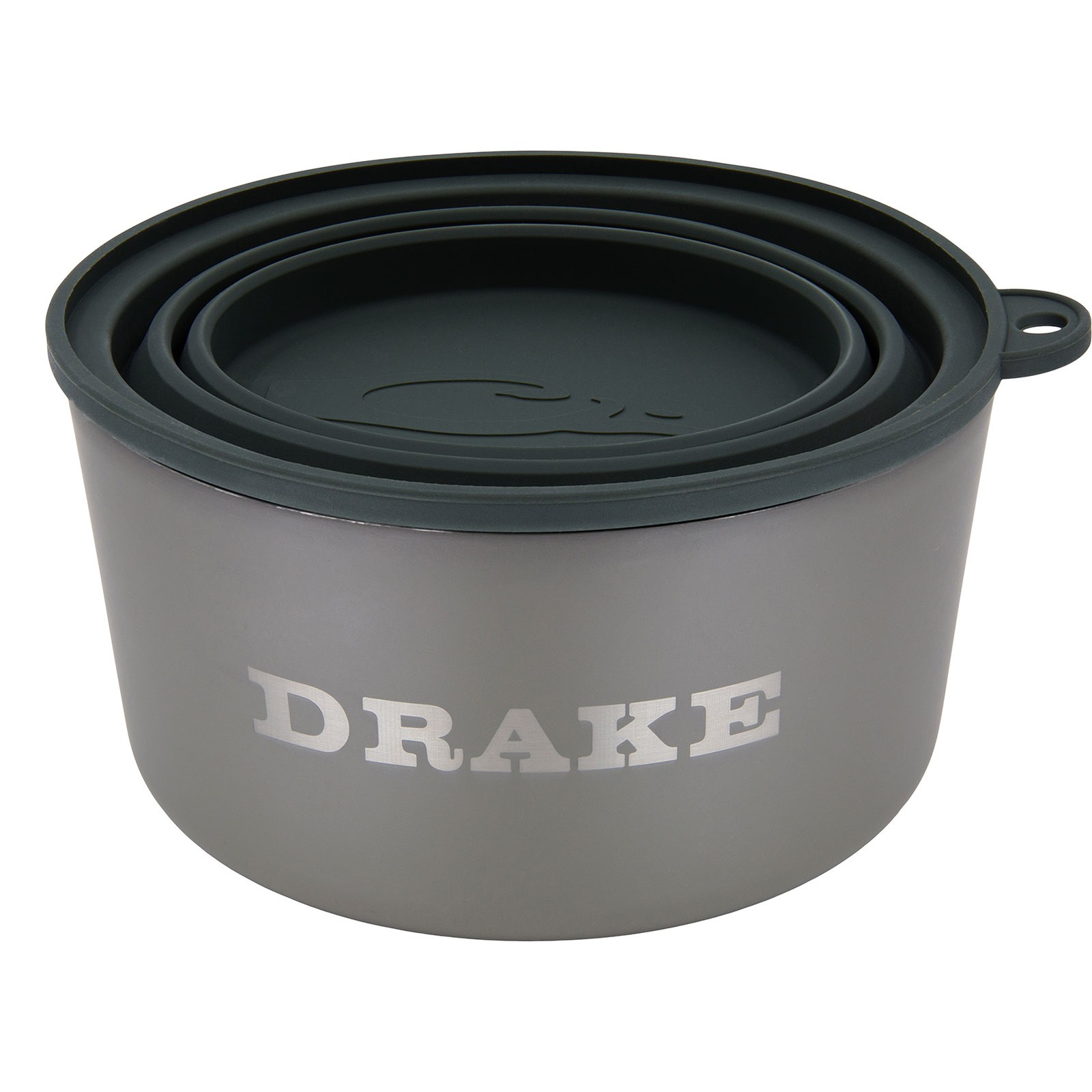 DRAKE Team Gun Dog Insulated Stainless Steel Crocodile Dog Bowl with Lid