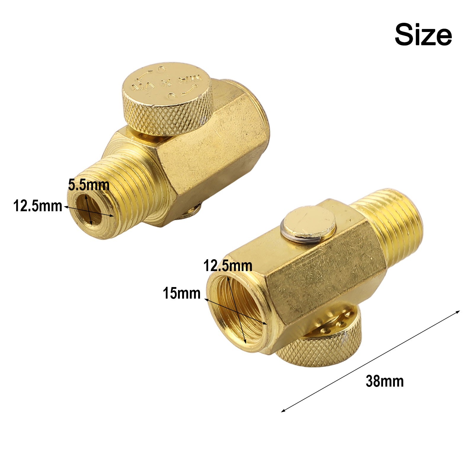 14 inch NPT Inline Regulator Easy Adjustment Solid Brass Air Pressure Valve