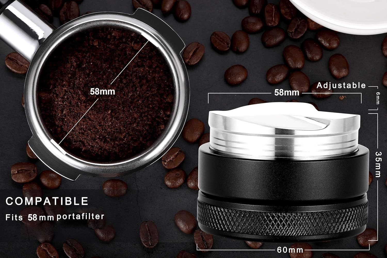 58mm Coffee Distributor, Espresso Distribution Tool, Espresso Distributor Too...