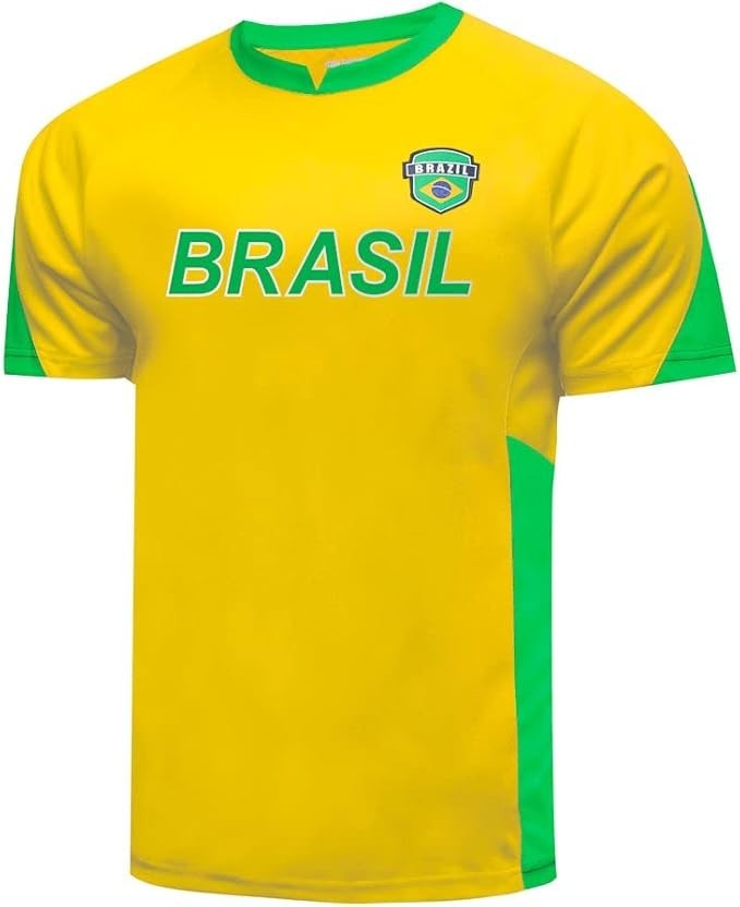 Icon Sports Country Soccer Jersey Game Day Shirt Brazil Jersey