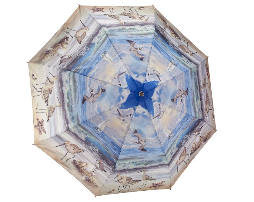galleria Beach Scene Folding Umbrella