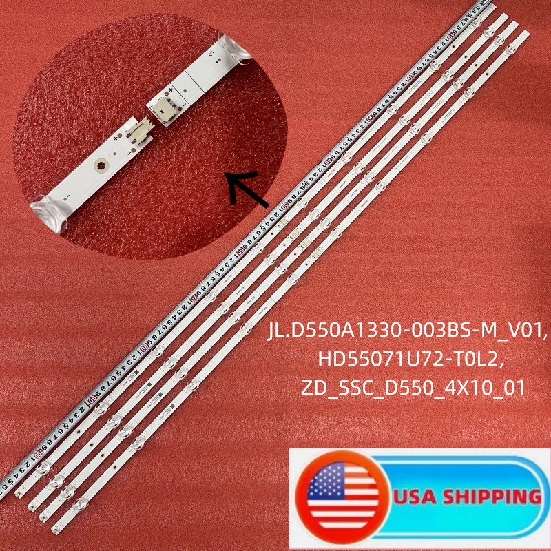 LED Backlight strips For Hisense 55R6G 55A6G 55R6095G5 55R6070G SVH550FA1