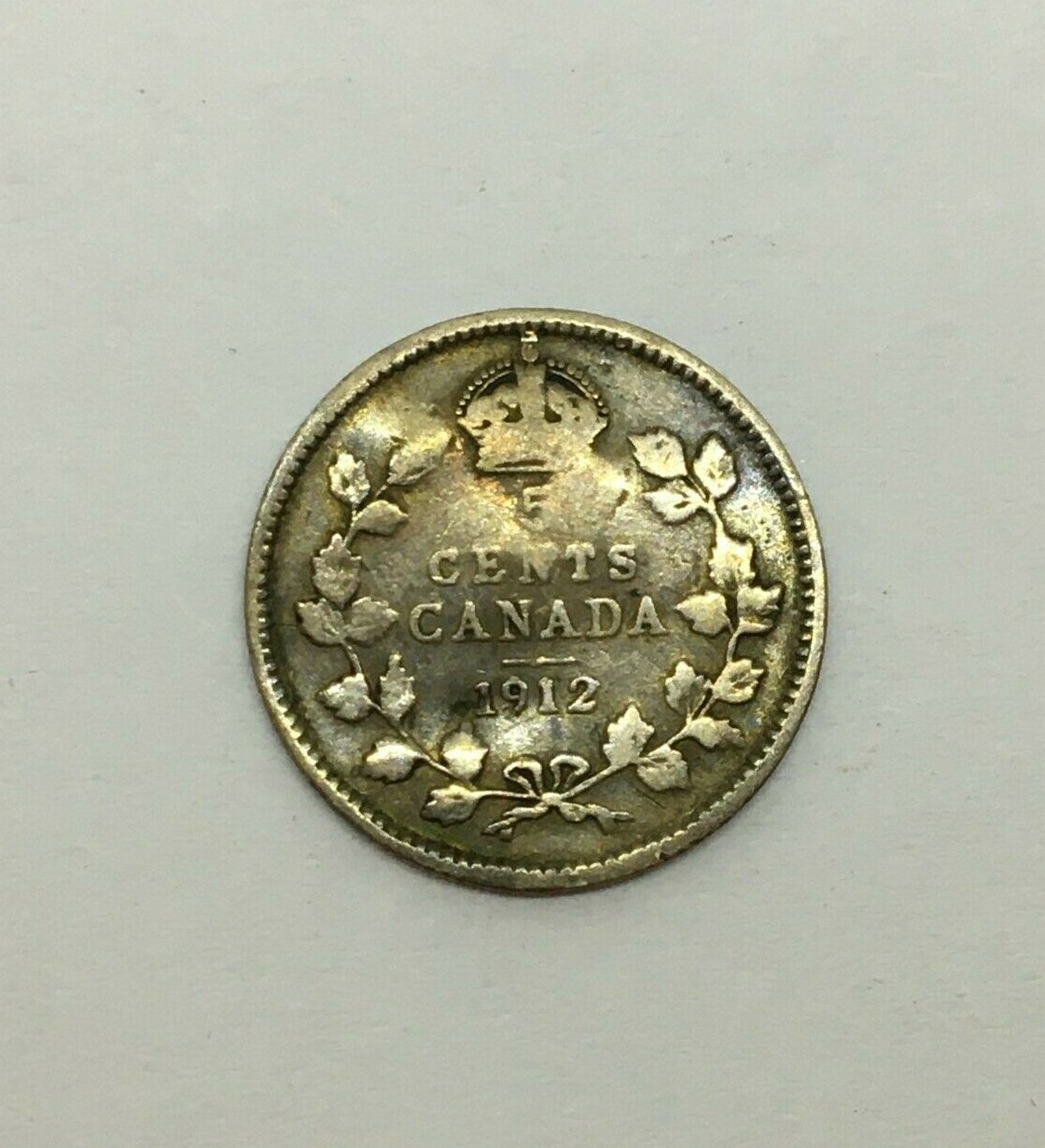Canada 1912 5 Cents  VG Bent