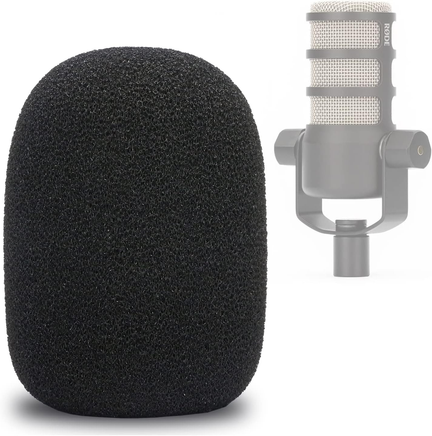 PodMic Pop Filter Foam Cover - Mic Windscreen Wind Cover Customized for Rode Pod