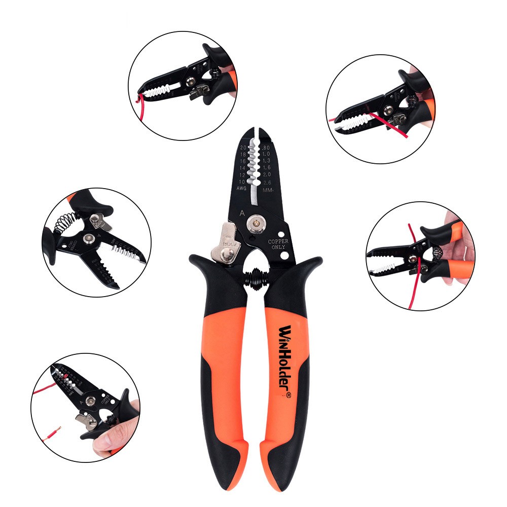 2PC Wire Stripper Double layer Wire Clamping Pliers Fine Grinding Stripping Tool