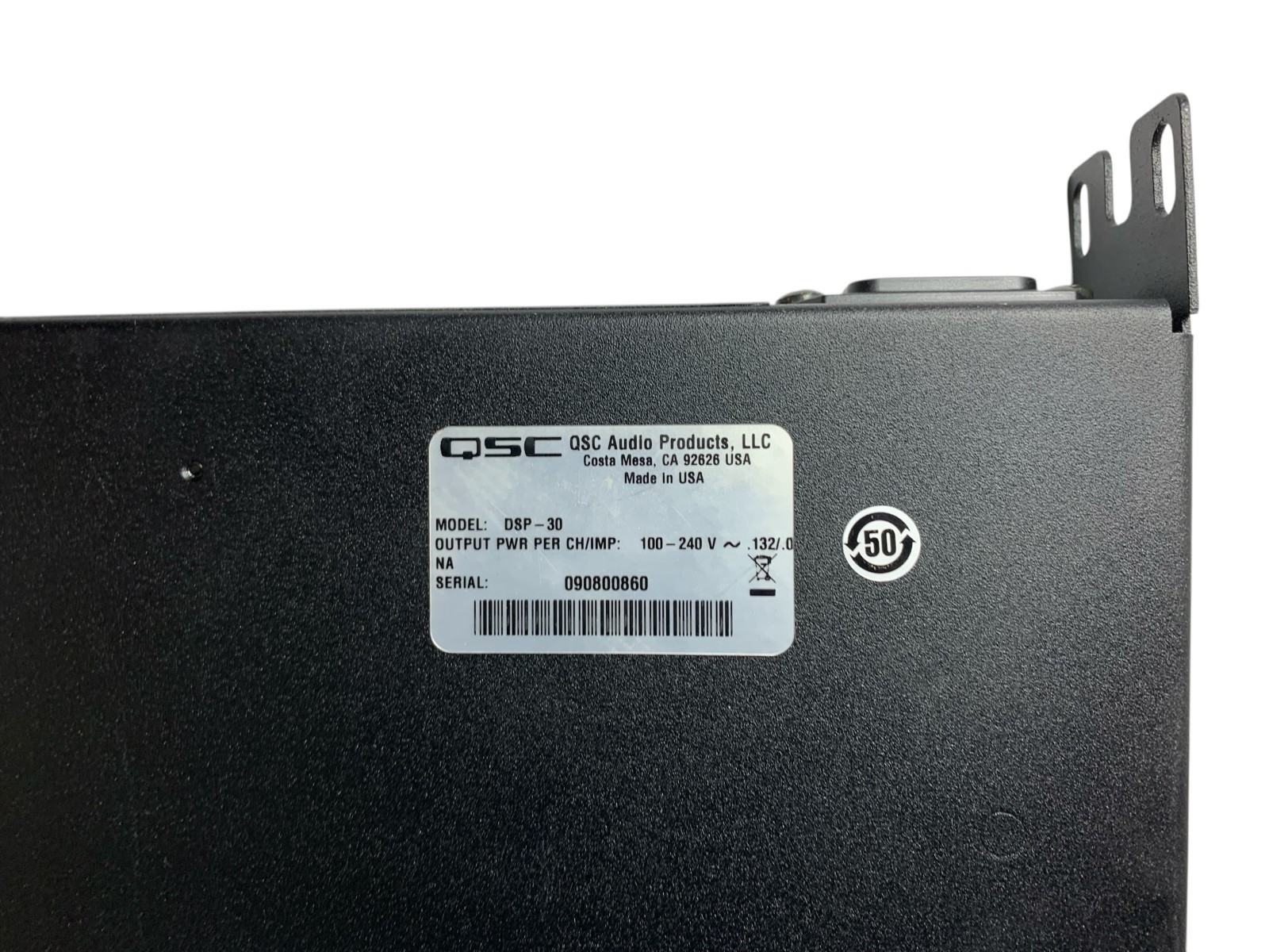 QSC DSP-30 Audio Computer Configurable Digital Signal Processor