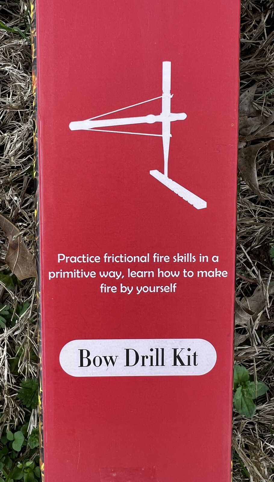 New! PSKOOK Bow Drill Kit Friction Fire Starter Camping Kit w/Magnesium Starter